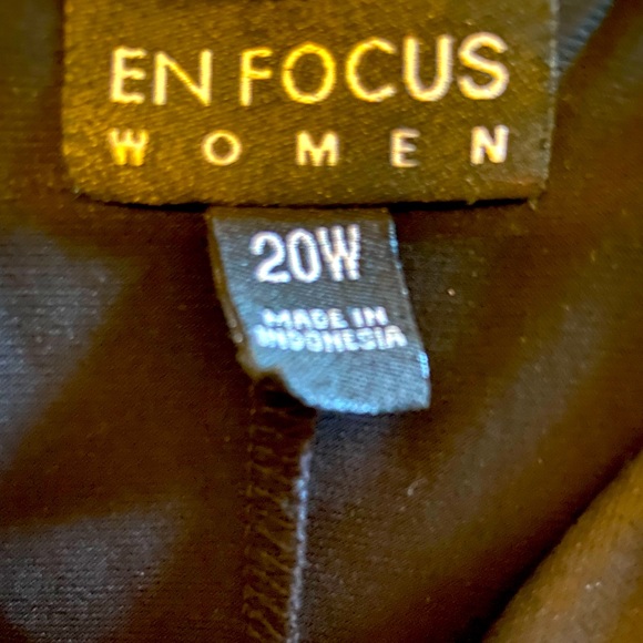 Womens En Focus Brand Black Dress Size 20 - Picture 3 of 4